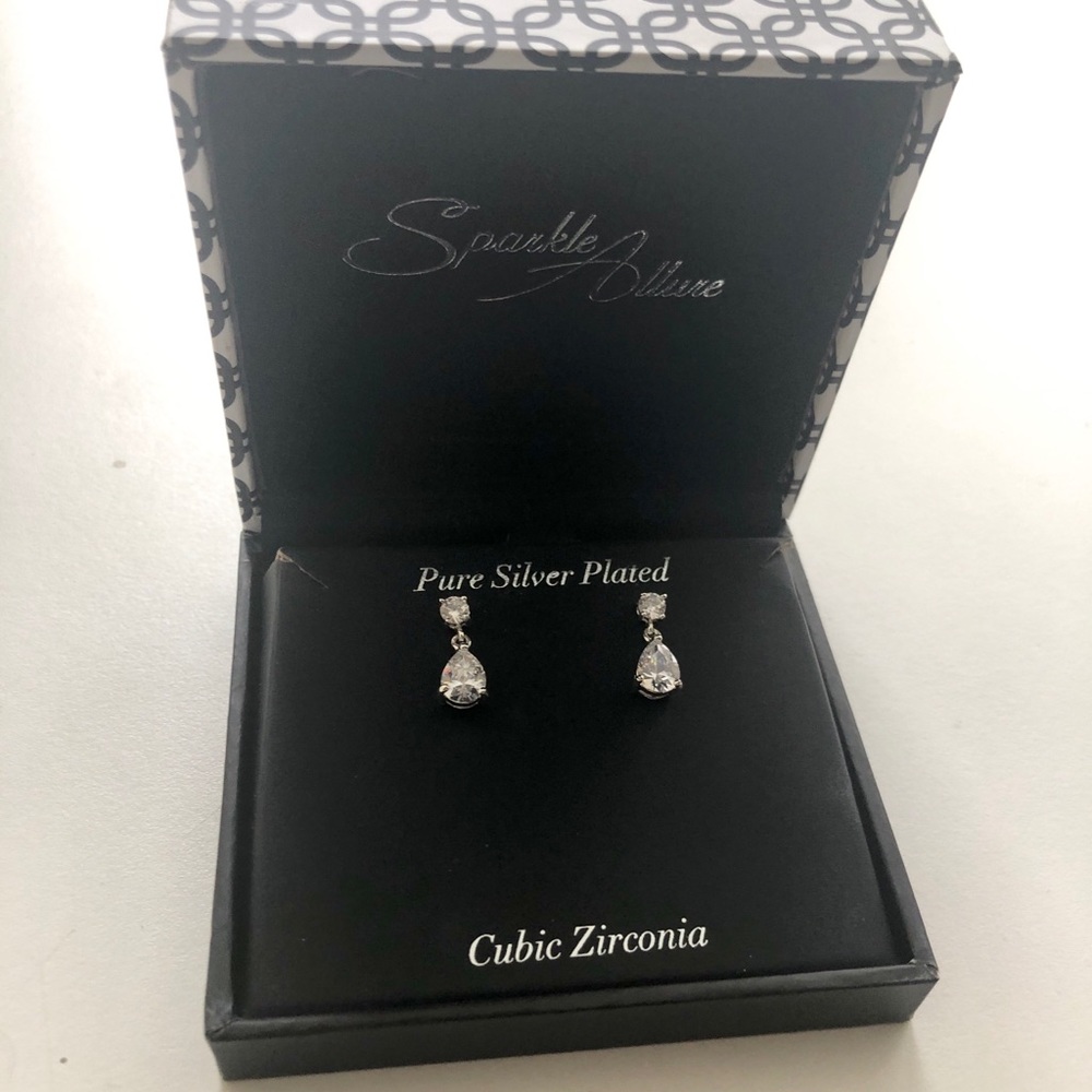 Sparkle allure cubic zirconia diamond earrings